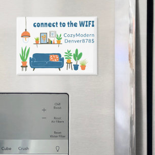 WIFI Login Password Cute Living Room Sofa Magnet