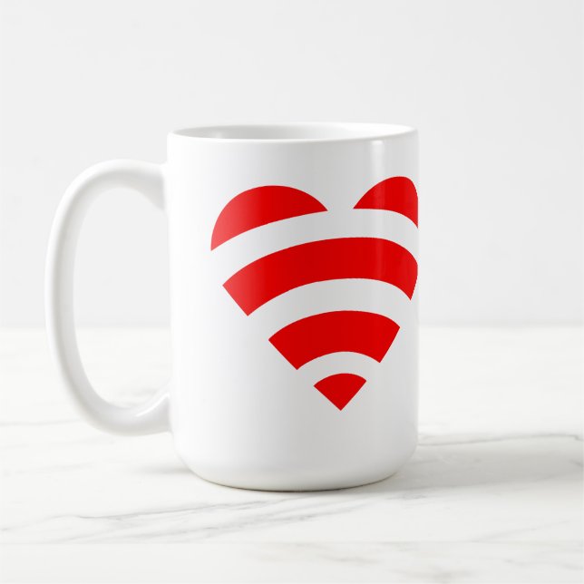 Wifi Love Coffee Mug (Left)