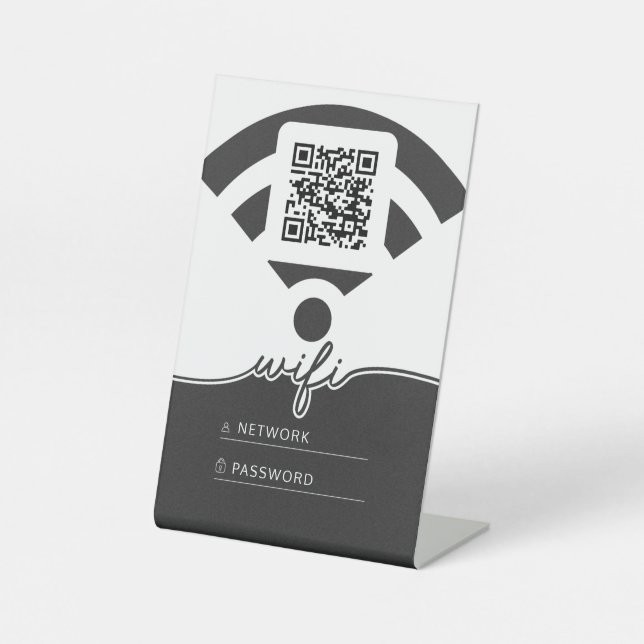 Wifi Name and Password  Pedestal Sign (Front)