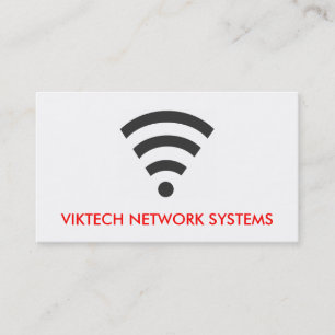 WiFi Network Computer Business Cards