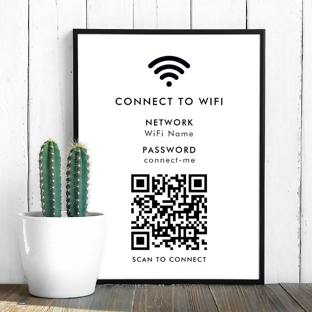 Wifi Network | QR Code Internet Scan to Connect Poster (Creator Uploaded)