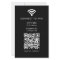 Wifi Network QR Code Scan to Connect Modern Black