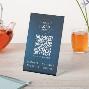 WiFi Network   Scan QR Code to Connect to Internet Pedestal Sign