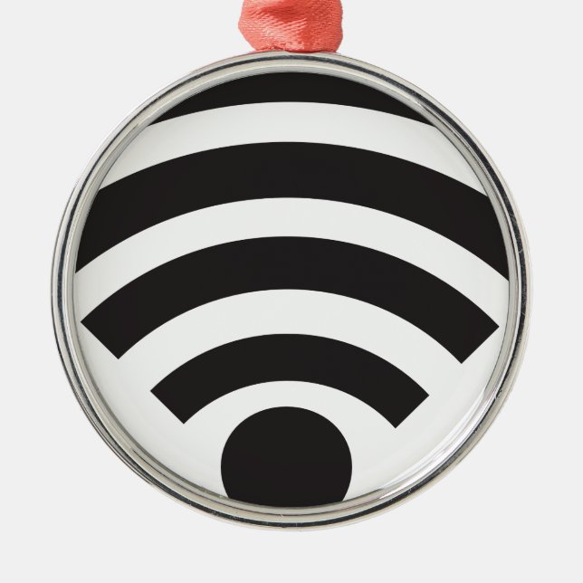 Wifi network symbol metal ornament (Front)