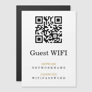 Wifi Password and Network Personalized QR Code