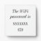WiFi Password Guest Room Tabletop Plaque
