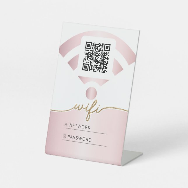 Wifi Password Pedestal Sign (Front)