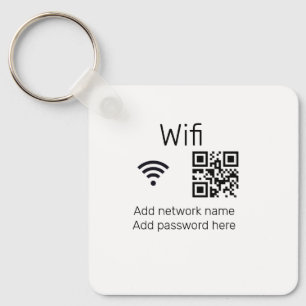 Wifi password sign add Q R code here details here  Keychain