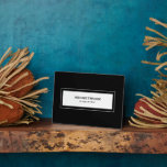 Wifi Password Sign Black Plaque<br><div class="desc">Modern WiFi password sign to share your network information with guests. Perfect for Airbnb rentals,  bed and breakfast rooms and more. Minimal modern design in black and white.</div>