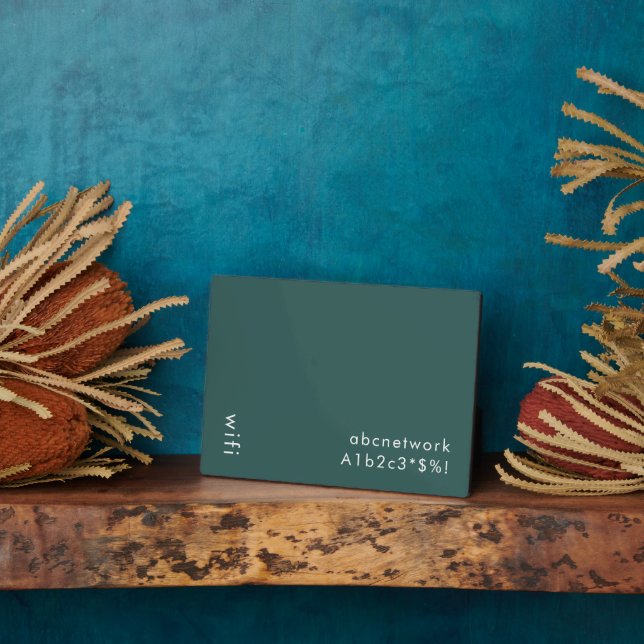 Wifi Password Sign Photo Plaque (Side)