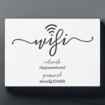 Wifi Password Sign | Simply Right Plaque<br><div class="desc">A simple look that still makes a big statement.</div>