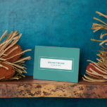 Wifi Password Sign Turqouise Plaque<br><div class="desc">Modern WiFi password sign to share your network information with guests. Perfect for Airbnb rentals, bed and breakfast rooms and more. Minimal modern design in turquoise and white.</div>