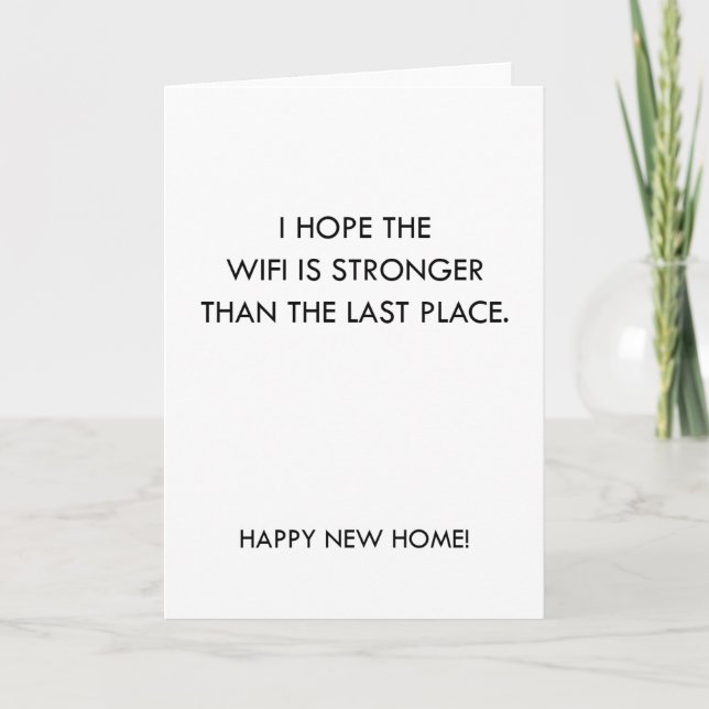 Wifi Plus Fort Funny Nouvelle Carte Familiale (Devant)