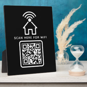 Wifi QR Code Scan to Connect Self Adhesive  Plaque