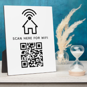 Wifi QR Code Scan to Connect Self Adhesive  Plaque