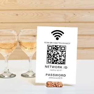 Wifi QR Code Scanner Guest Wifi Password Table Number