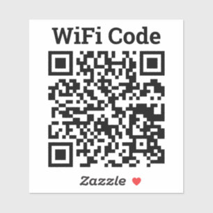 Wifi QR Code Sticker