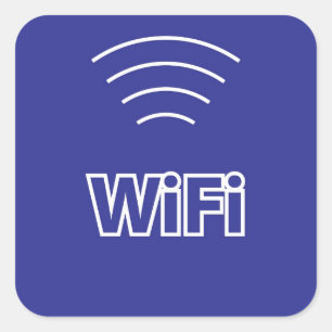 WiFi Sign Square Sticker