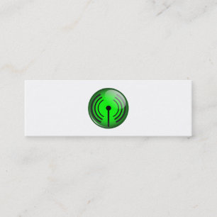 WiFi Symbol Mini Business Card