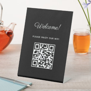 WIFI Welcome Sign with QR Code 