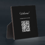 WIFI Welcome Sign with QR Code  Plaque<br><div class="desc">WIFI Welcome Sign with QR Code | Personalized house rules sign | Welcome Tabletop Plaque with Easel</div>