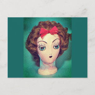 Wig Head Postcard