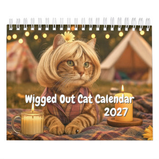 Wigged out Cat Calendar