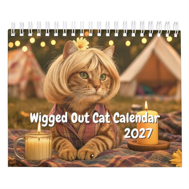 Wigged out Cat Calendar (Cover)