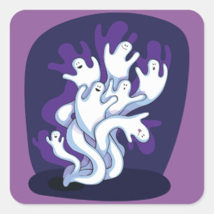 Wiggle ghosts stickers