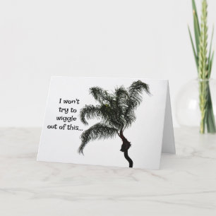 Wiggle Palm Tree Art Amusant Carte Anniversaire Be