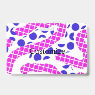 Wiggly pink/ blue polka dots Thunder_Cove  Badge