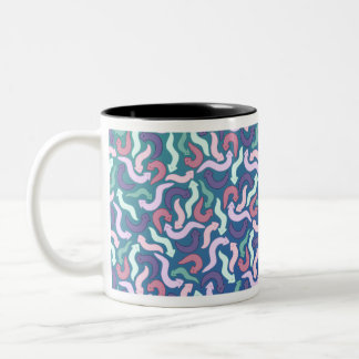 Wiggly Planaria Two-Tone Coffee Mug
