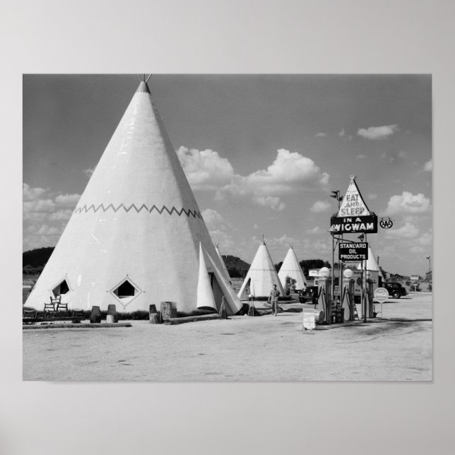 Wigwam Village, Cave City, Kentucky: 1940 Poster (Front)