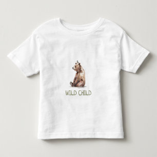 WiILD CHILD Woodland Bear Baby Toddler T-Shirt