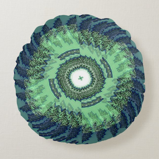 Wiinter Bloom....... Round Pillow (Front)