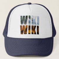"Wiki-Wiki" Trucker cap with Hawaiian Print