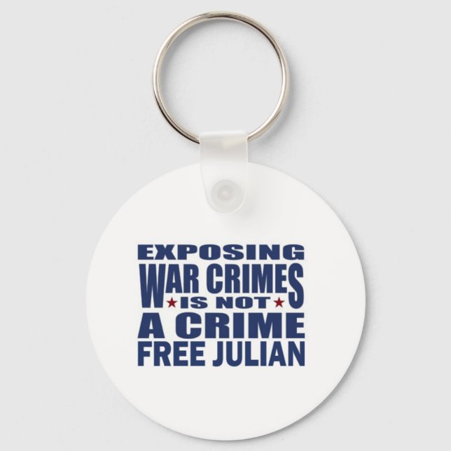 WikiLeaks - Julian Assange Keychain (Front)