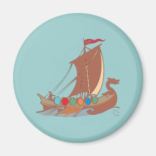Wikinger Drachenboot vikings dragon boat Magnet