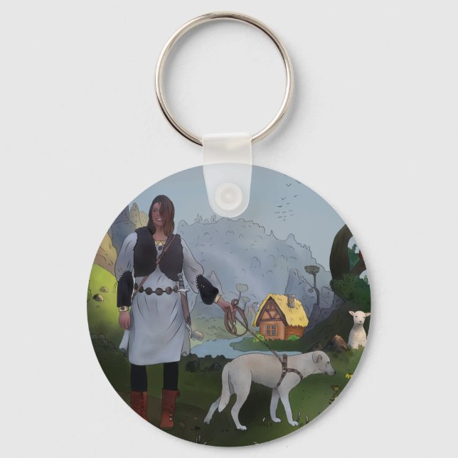 Wikingerin Keychain (Front)