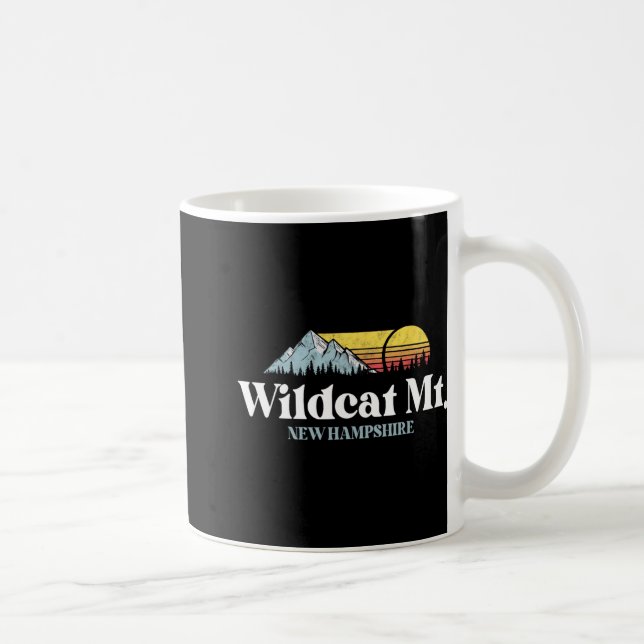 Wilat Mountain, New Hampshire, Ski Slopes Snowboar Coffee Mug (Right)