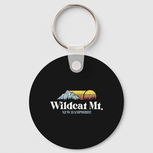 Wilat Mountain, New Hampshire, Ski Slopes Snowboar Keychain (Front)