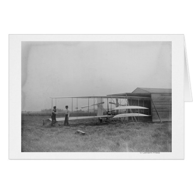 Wilbur & Orville Wright en 2ème machine à moteur (Devant horizontal)
