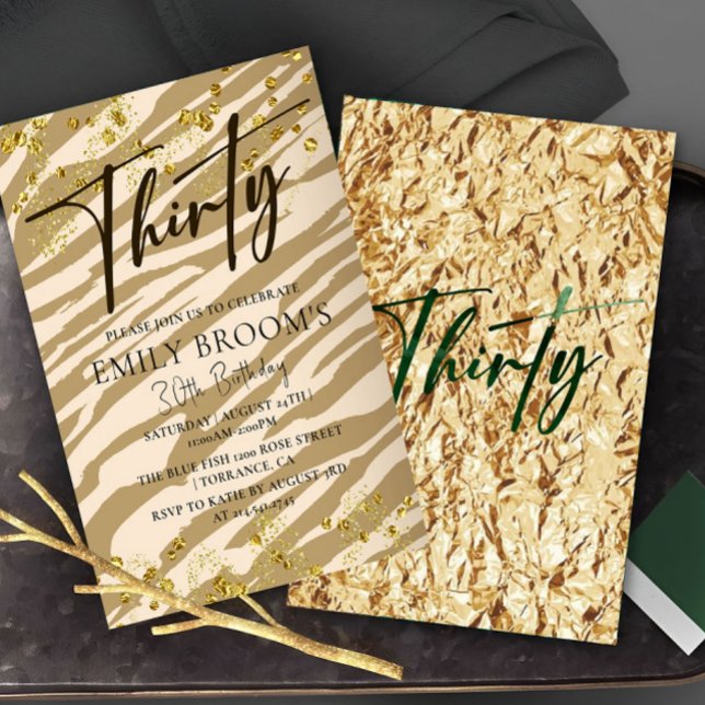 Wild 30th Birthday Invitation (Creator Uploaded)