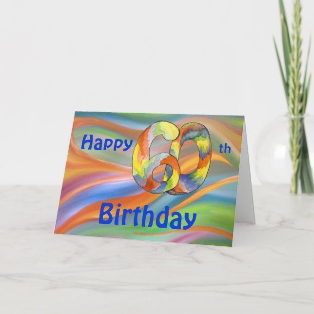 Wild 60th Birthday Card (Front)