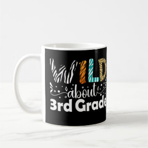 Wild About 3rd Grade Back To School Third Grade Coffee Mug