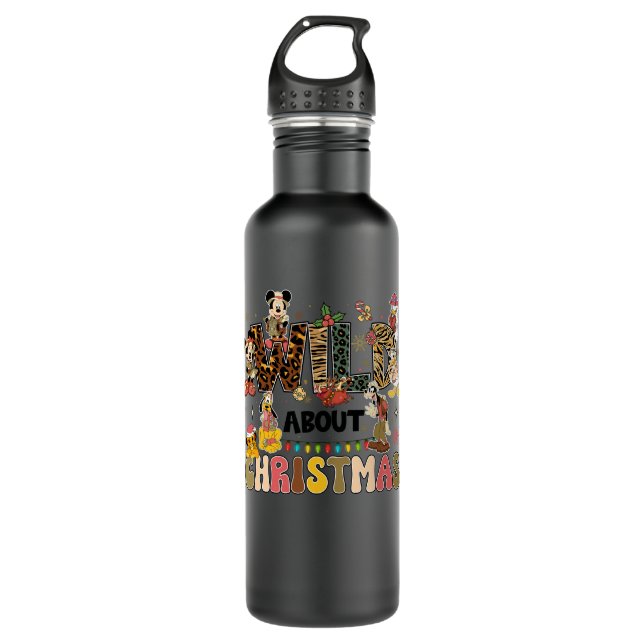 wild about christmas 710 ml water bottle (Front)