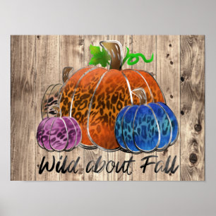 Wild About Fall Leopard Print Pumpkins 