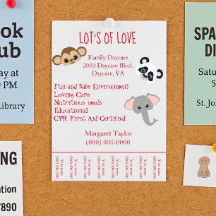 Wild About Kids! Safari-Themed Daycare  Flyer