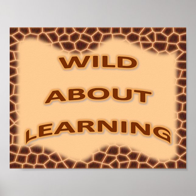 Wild About Learning Poster (Front)