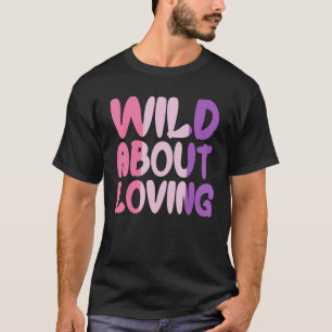 Wild About Loving Cute Girl Kindness Spread Love V T-Shirt